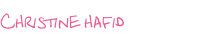 Christine hafid Praesent nisl 
